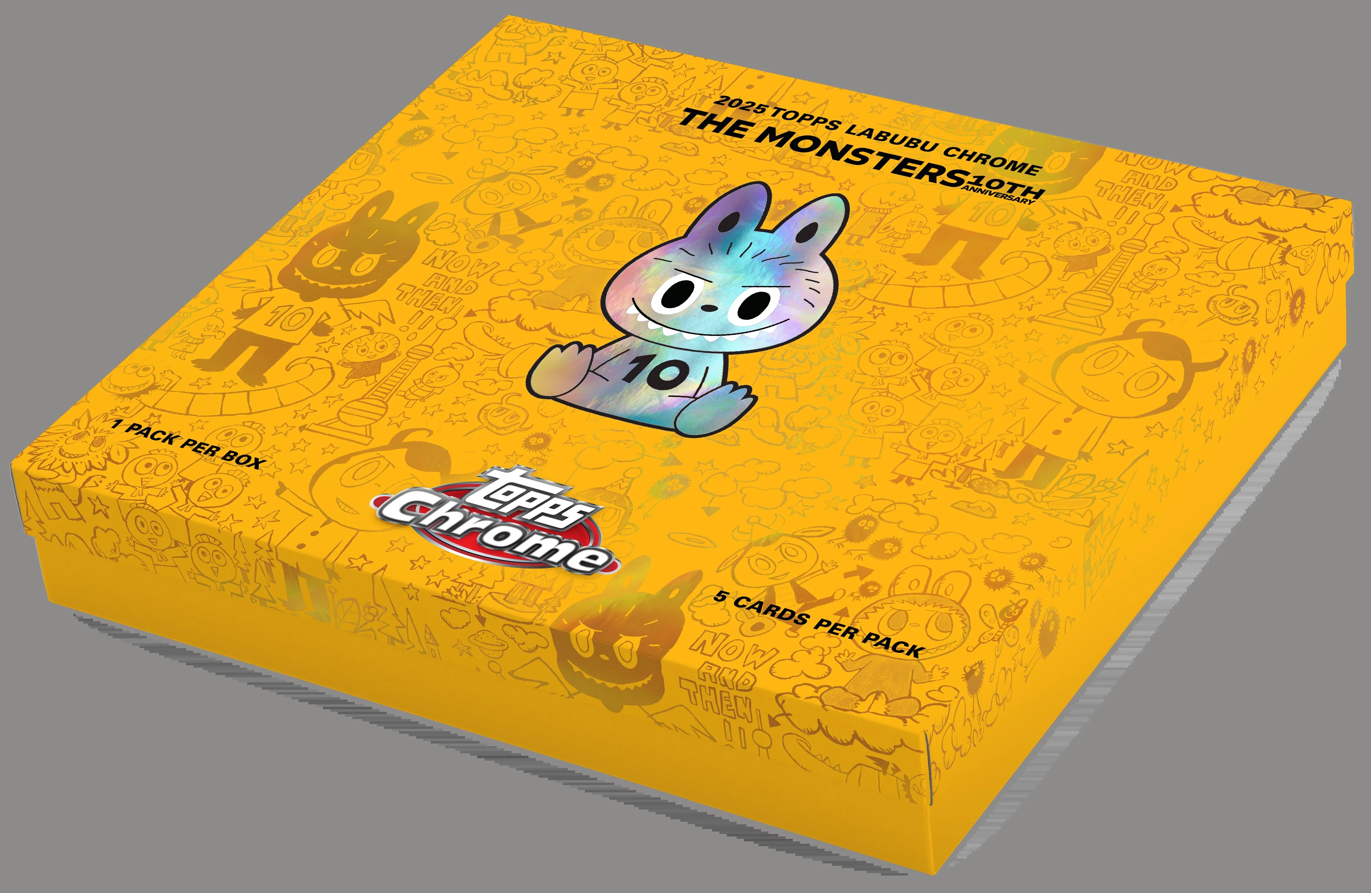 2025 Topps Labubu Chrome 10th Anniversary Hobby Box | Visalia